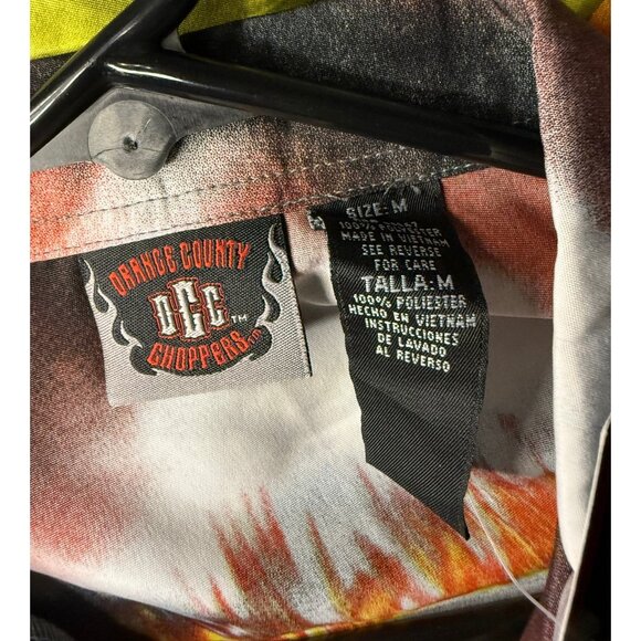 Orange County Choppers OCC Biker Motorcycle Lounge Shirt Mens M NWT - Picture 3 of 6